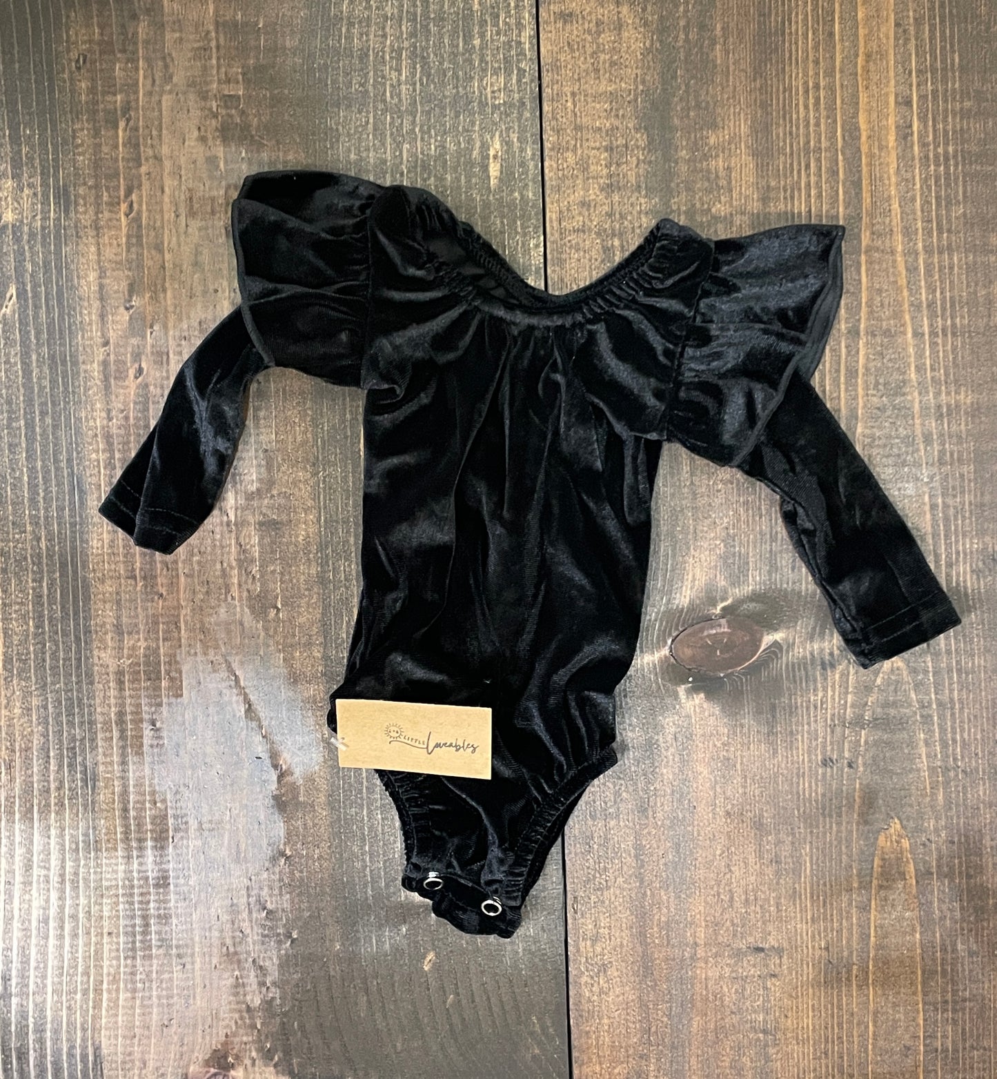 Black Velvet Romper