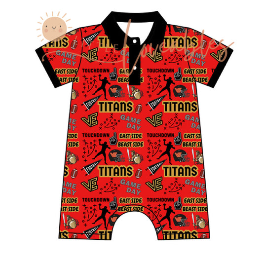 Boys EAST Polo Romper *PREORDER*