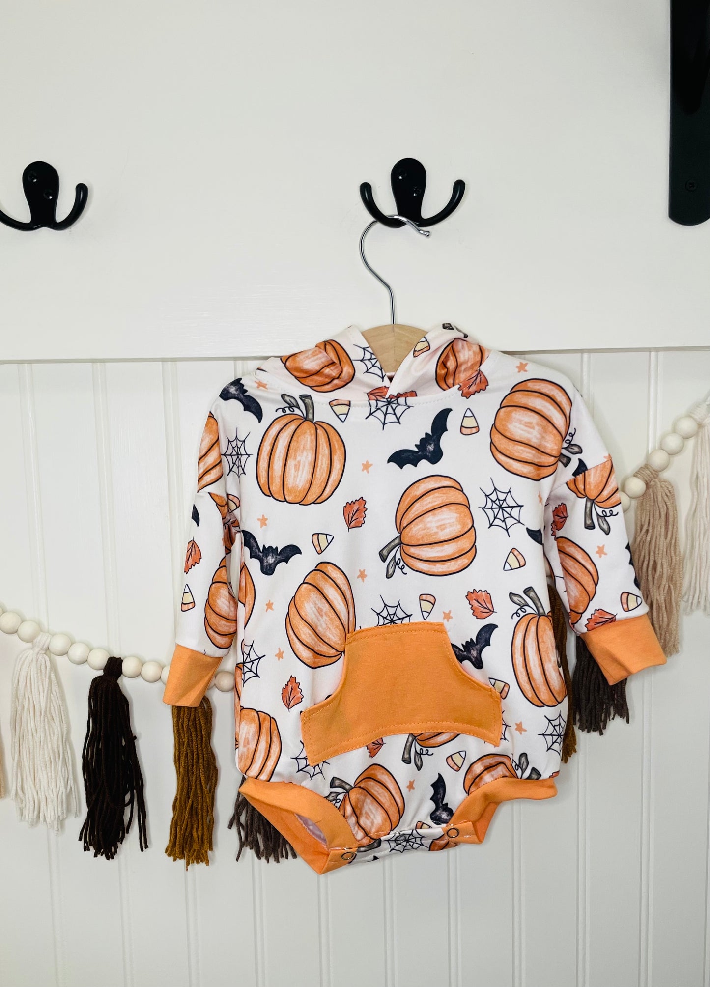 Halloween Fun Romper with Hoodie