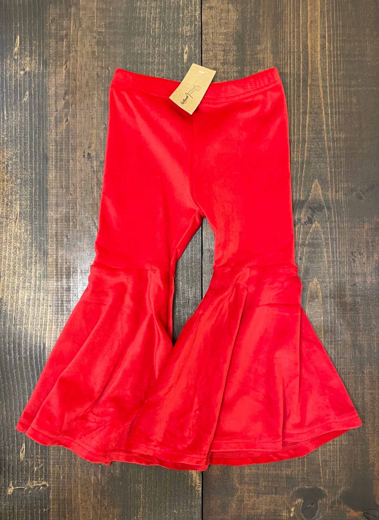 Red Velvet Bell Bottoms