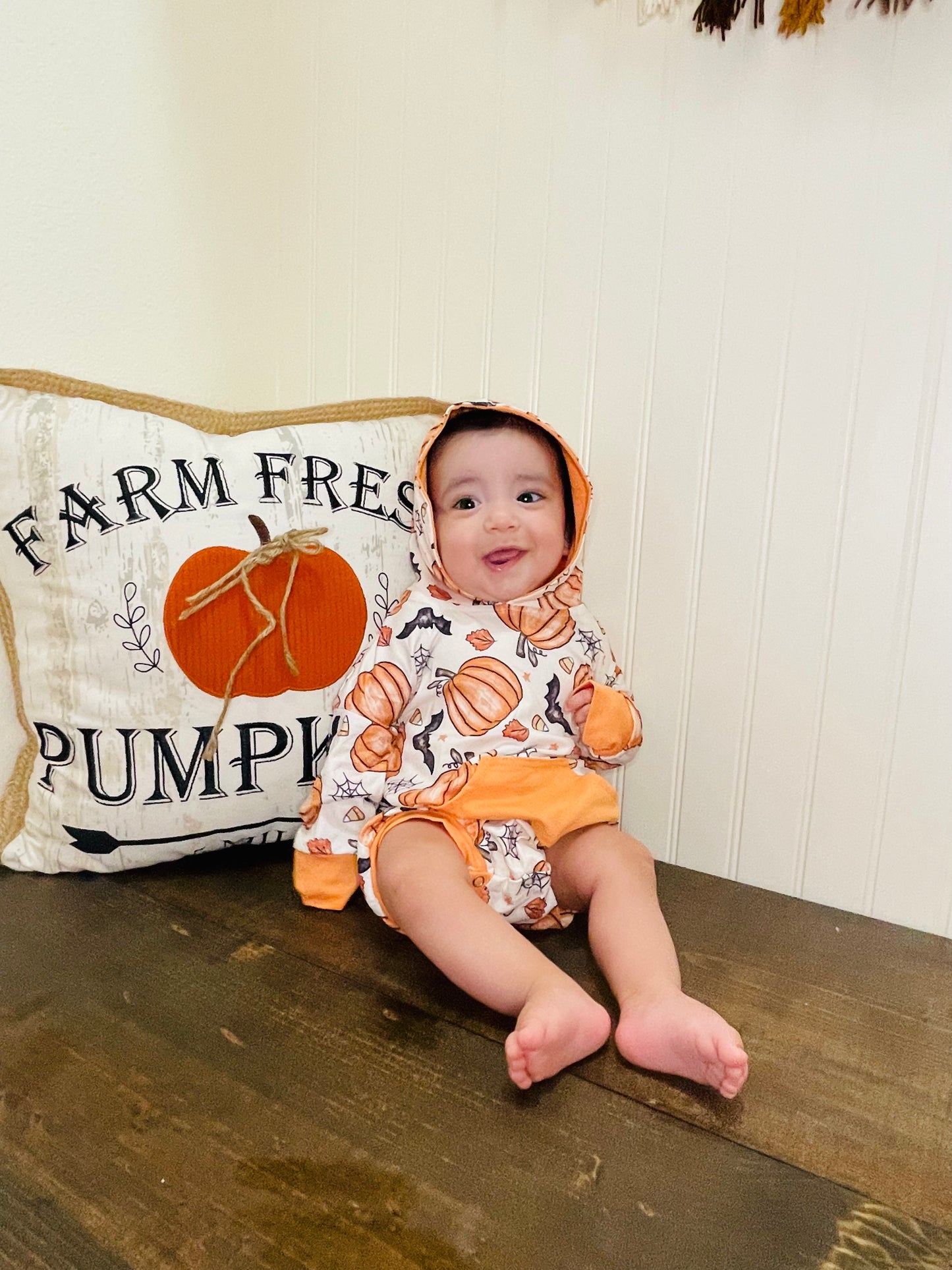 Halloween Fun Romper with Hoodie