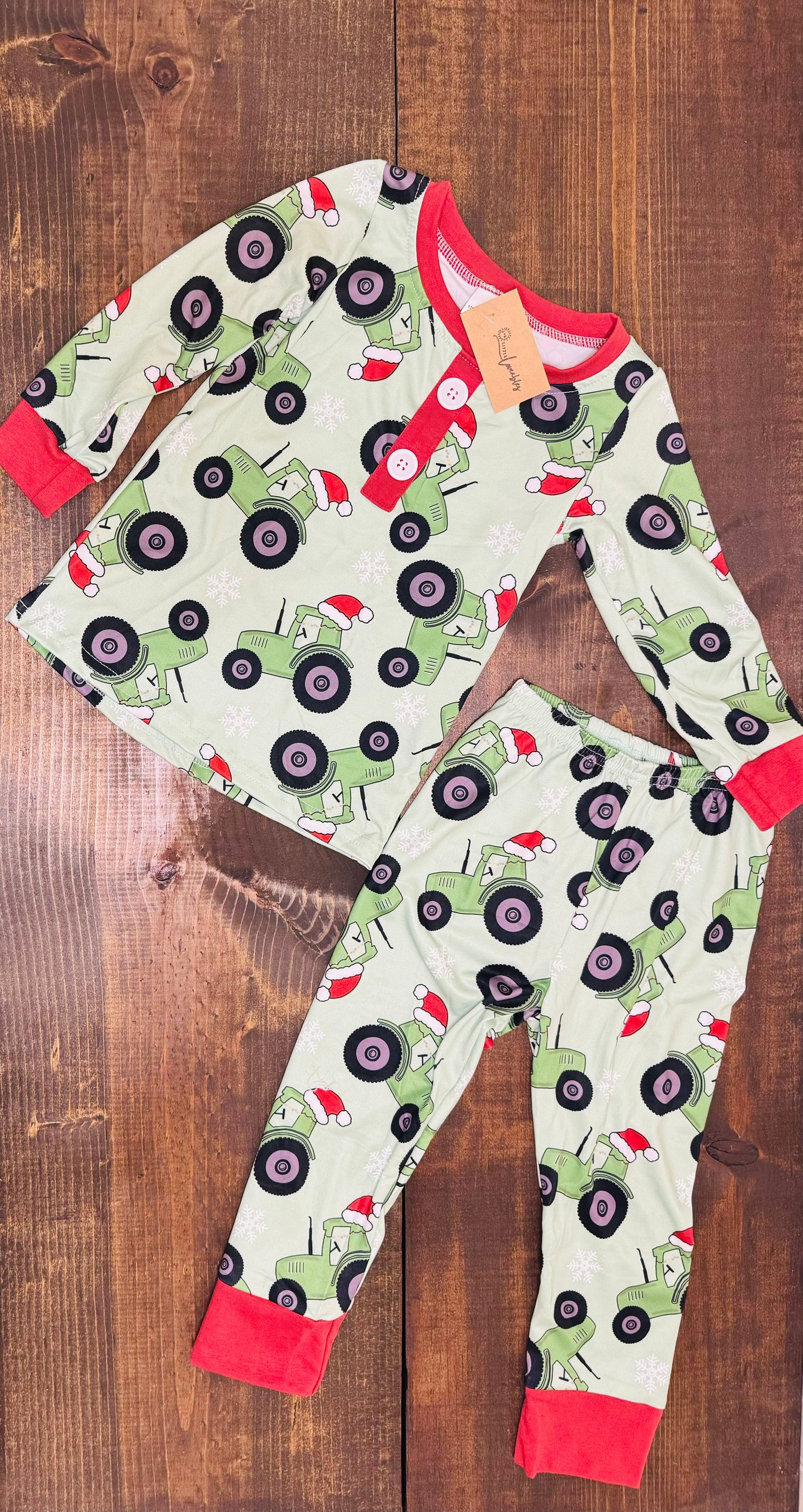 Tractor Christmas PJs