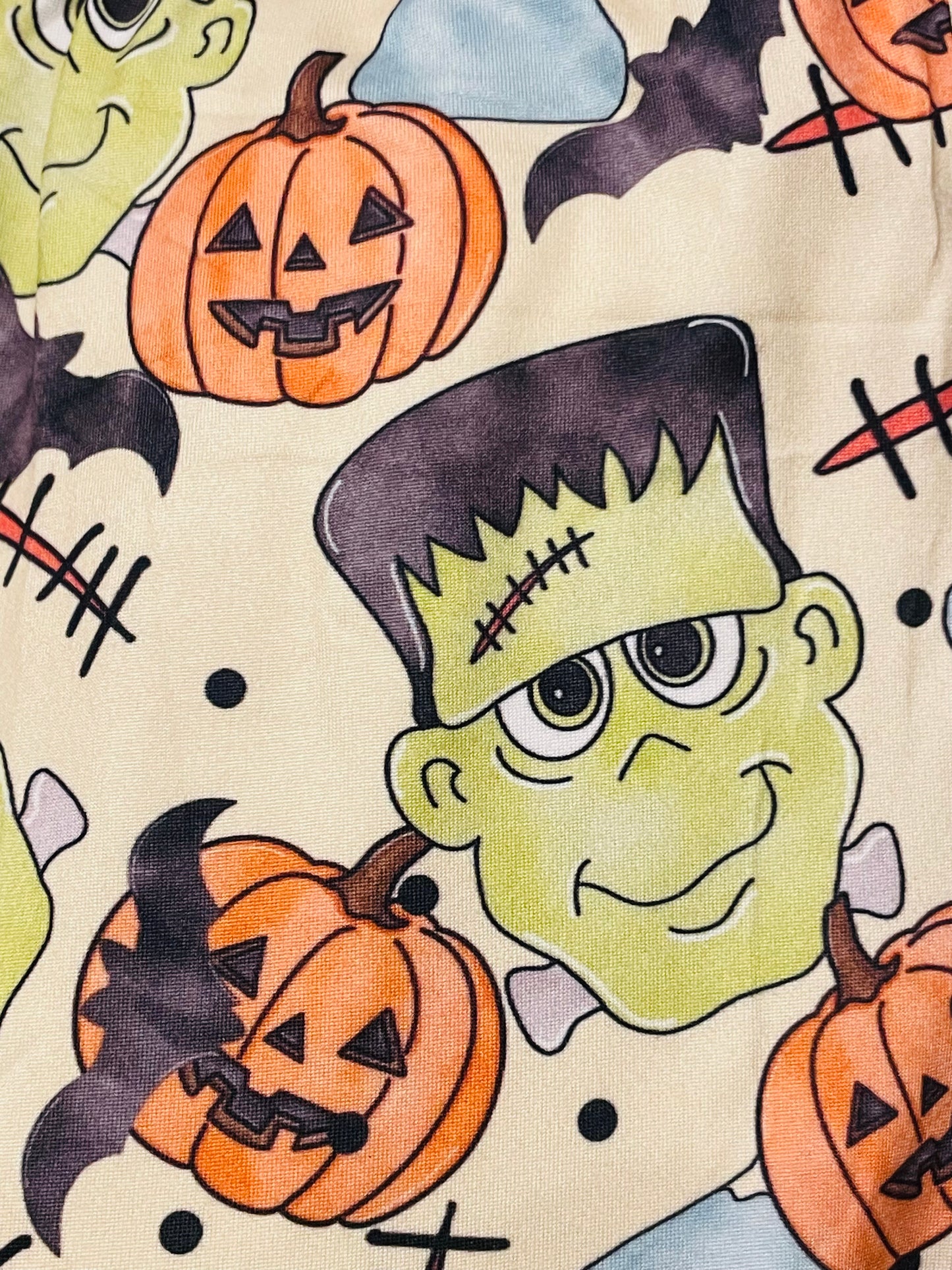 Franken Halloween PJ Set