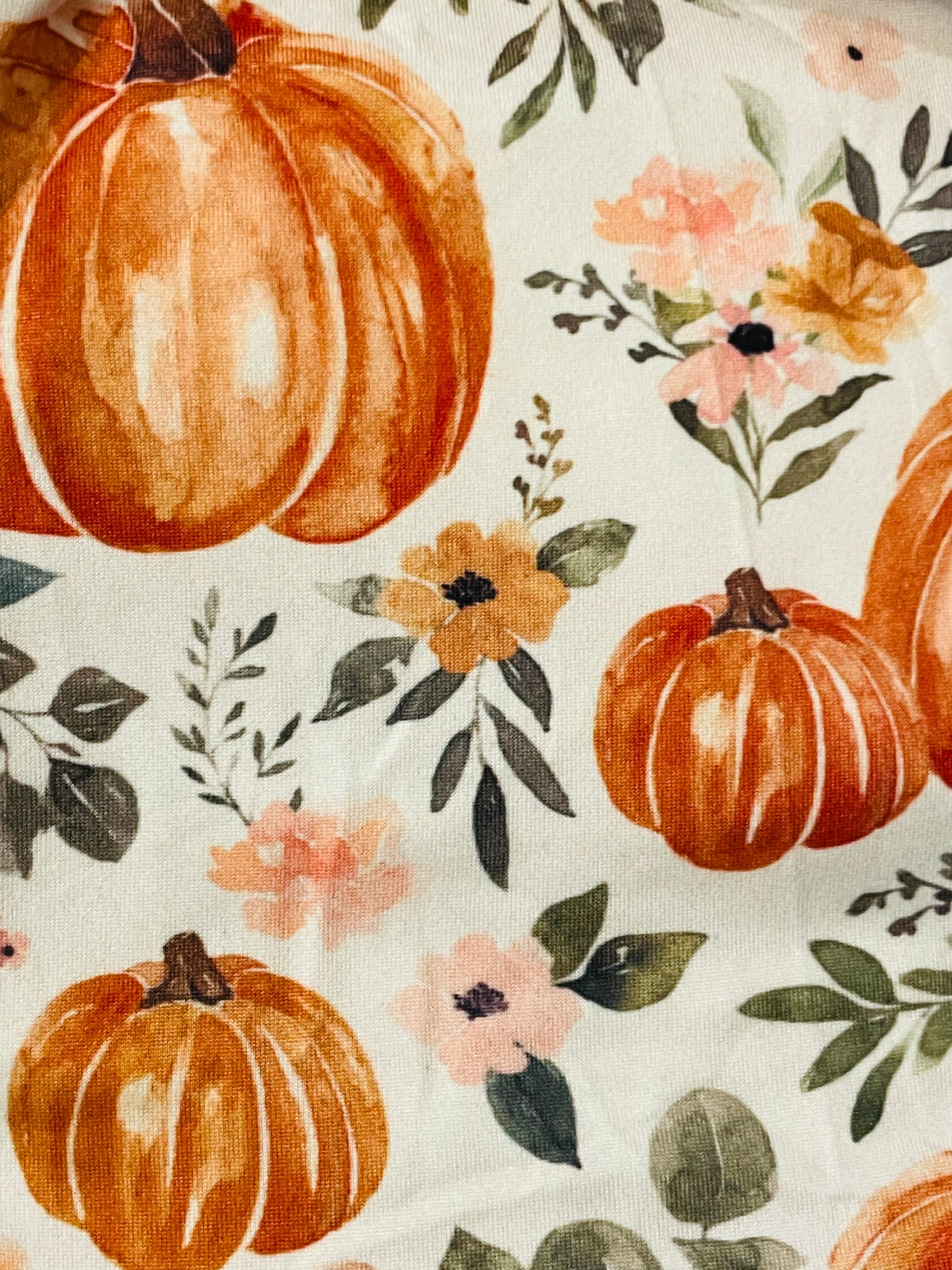 Orange Floral & Pumkin Dress